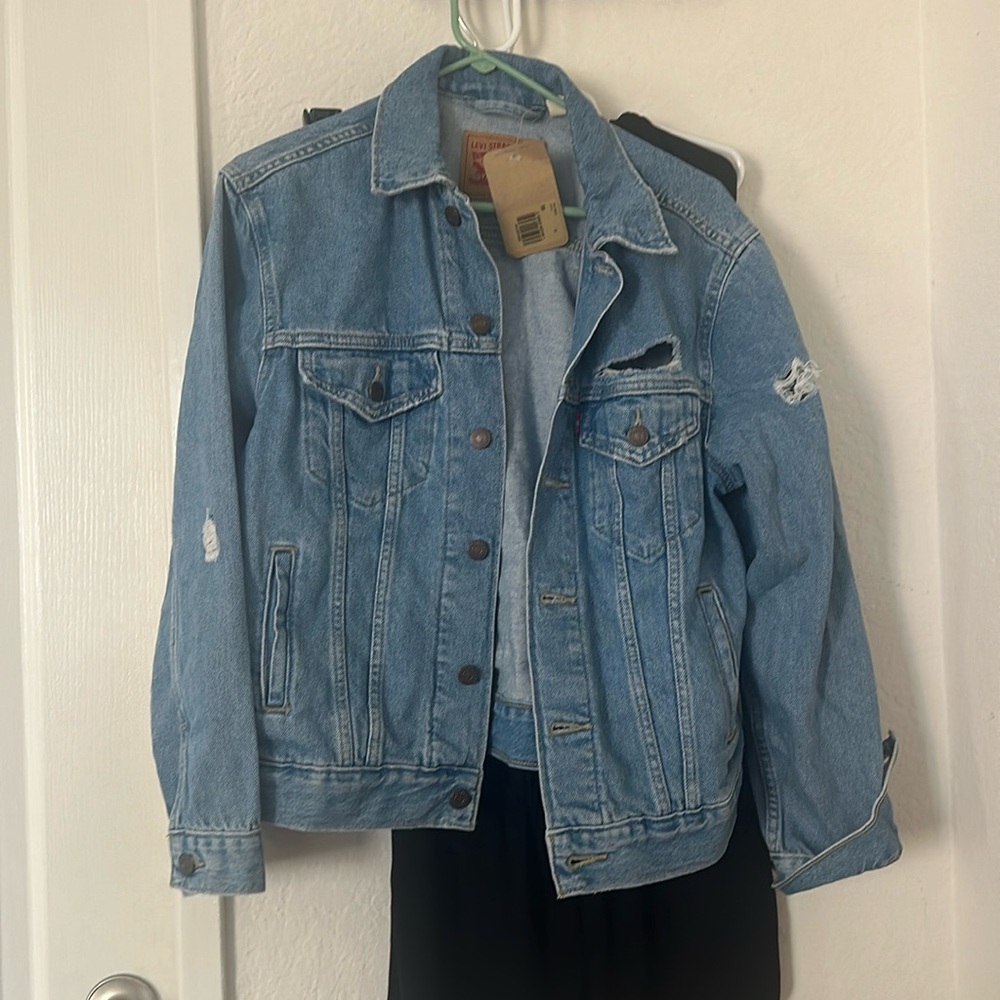 Distressed Jean jacket